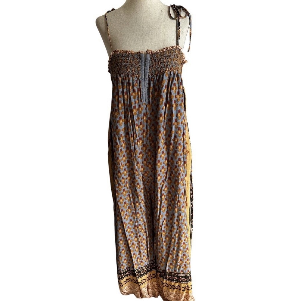 Free People Rule The World Maxi Romper Size Large Jumpsuit Multicolor | 27-26